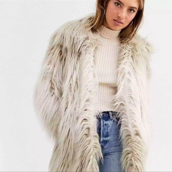 Urbancode Coat in Shaggy Faux Fur, Ombre. - Picture 12 of 16